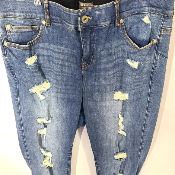 Torrid Women's Size 18R Bombshell Skinny Blue Jeans Pants Casual Street Wear - Picture 4 of 8
